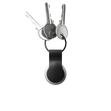 Porte-clés cuir Loop AirTag Noir
