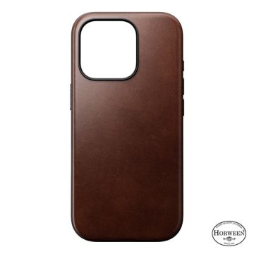 Coque Modern Cuir Horween iPhone 16 Pro Brown