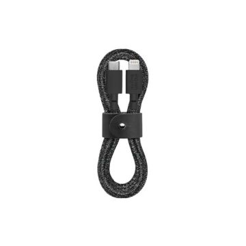 Eco Belt Câble USB-C vers Lightning 1.2m Noir