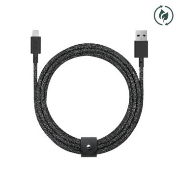 Eco Belt Câble USB-A vers Lightning 3m Noir
