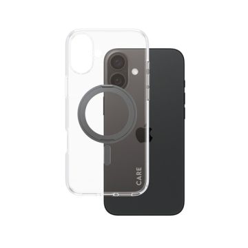 CARE by PanzerGlass® Coque Feature Kickstand iPhone 16 Plus Noir