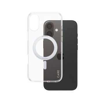 CARE by PanzerGlass® Coque Feature Kickstand iPhone 16 Plus Silver