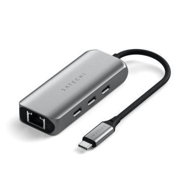 Hub USB-C 4-en-1 avec Ethernet Gigabit 2.5 Space Gray