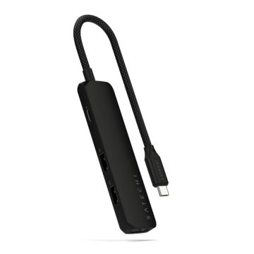 Adaptateur multiport USB-C Slim 4-en-1 4K Noir