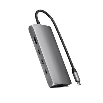 Adaptateur Multiports USB-C vers Ethernet Space Gray