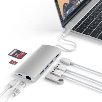 Multiports USB-C 4K et Ethernet V2 Argent