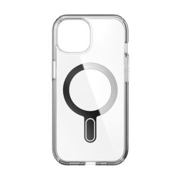 Presidio Perfect-Clear Click-Lock iPhone 15/14/13 Clear/Silver
